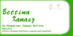 bettina kamasz business card